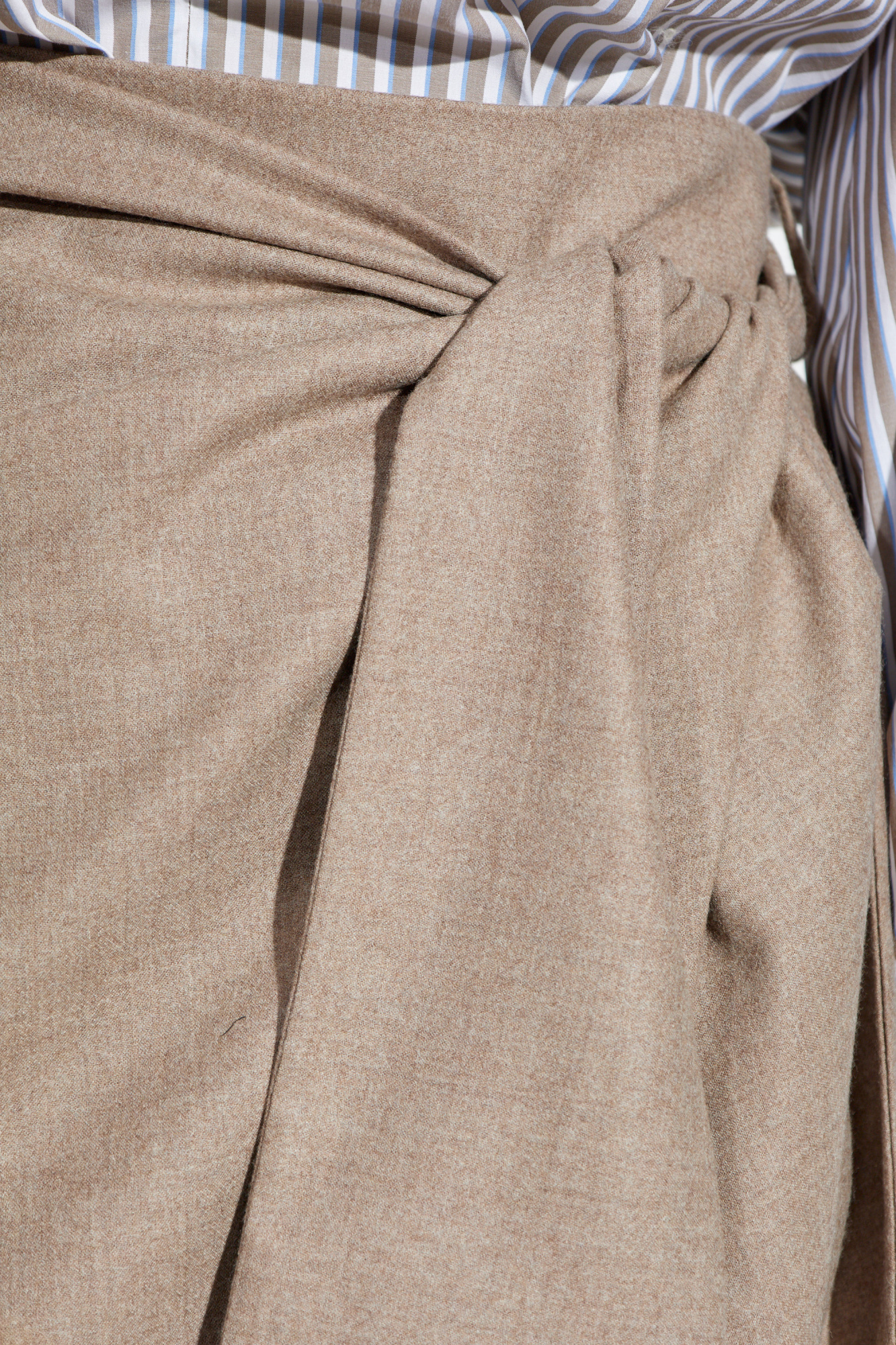 ◆25FW◆関送込【MAX MARA】BINGO*カシミア*ツイスト*スカート Beige Cashmere skirt 